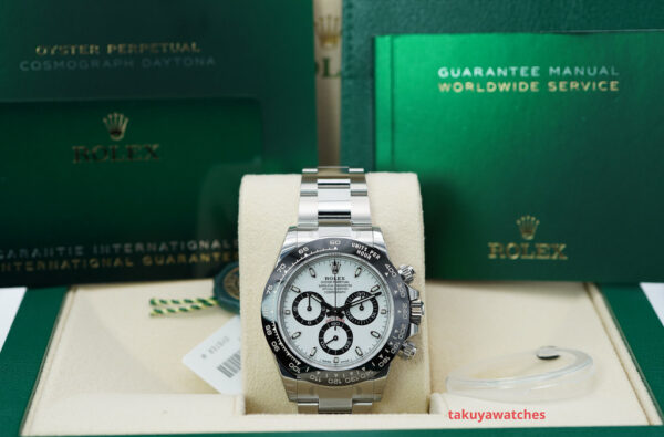 BRAND NEW Rolex 116500LN DAYTONA CERAMIC BEZEL WHITE DIAL 2023 FULL STICKERS FULL SET - Image 2