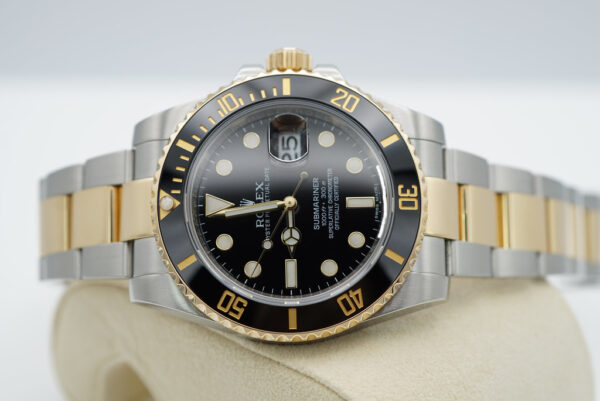 Rolex 116613LN SUBMARINER 40MM 18K TWO TONE BLACK DIAL RSC SERVICED WARRANTY - Image 10