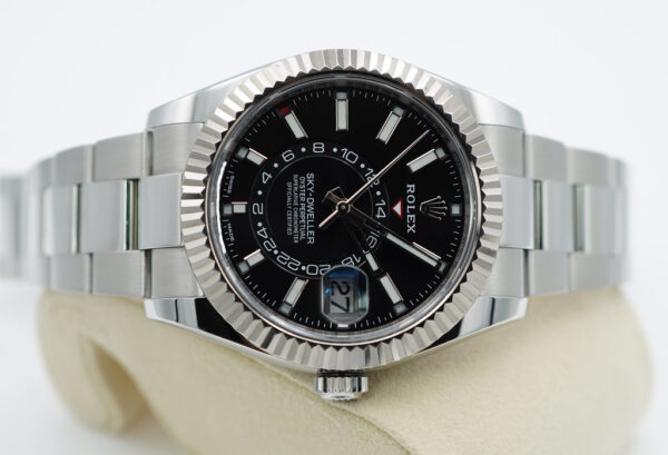 Rolex 326934 SKY-DWELLER STEEL BLACK DIAL OYSTER BRACELET COMPLETE SET - Image 8