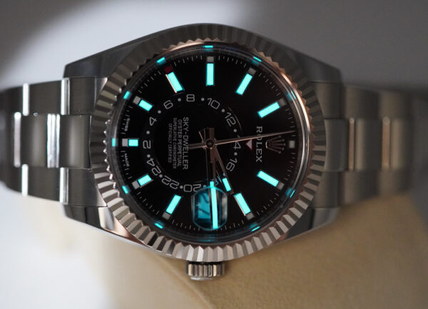 Rolex 326934 SKY-DWELLER STEEL BLACK DIAL OYSTER BRACELET COMPLETE SET - Image 10