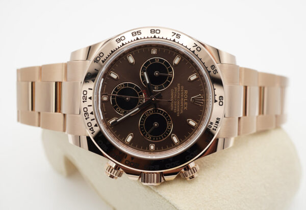 Rolex 116505 DAYTONA 18K ROSE GOLD NEW CHOCOLATE DIAL 2022 COMPLETE SET - Image 9