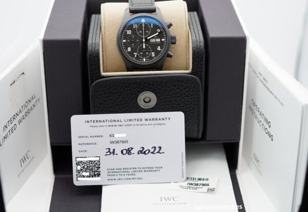 MINT IWC IW387905 PILOT's WATCH CHRONOGRAPH TRIBUTE TO 3705 2022 COMPLETE SET - Image 2