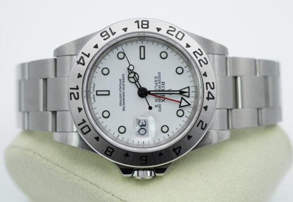 Rolex 16570 EXPLORER II 40MM POLAR WHITE DIAL LUG HOLES A SERIAL BOX PAPER - Image 10