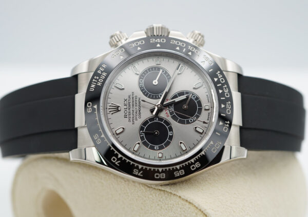 Rolex 116519LN DAYTONA 18K WHITE GOLD OYSTERFLEX STEEL DIAL 2023 FULL SET - Image 10
