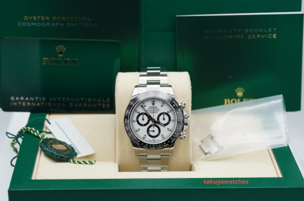 Rolex 116500LN COSMOGRAPH DAYTONA CERAMIC BEZEL WHITE DIAL 2022 COMPLETE SET - Image 2