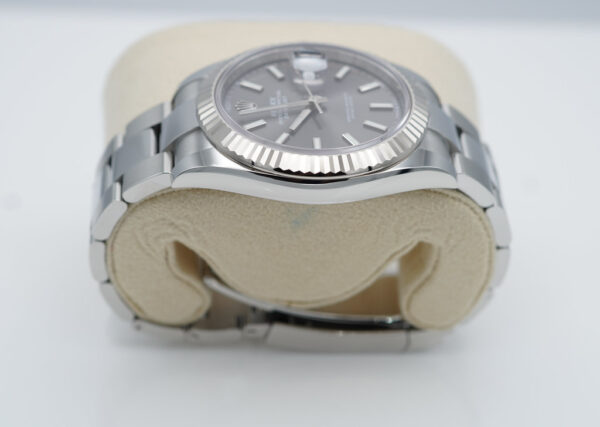 Rolex 126334 DATEJUST 41 FLUTED BEZEL SLATE STICKS DIAL OYSTER 2023 FULL SET - Image 4