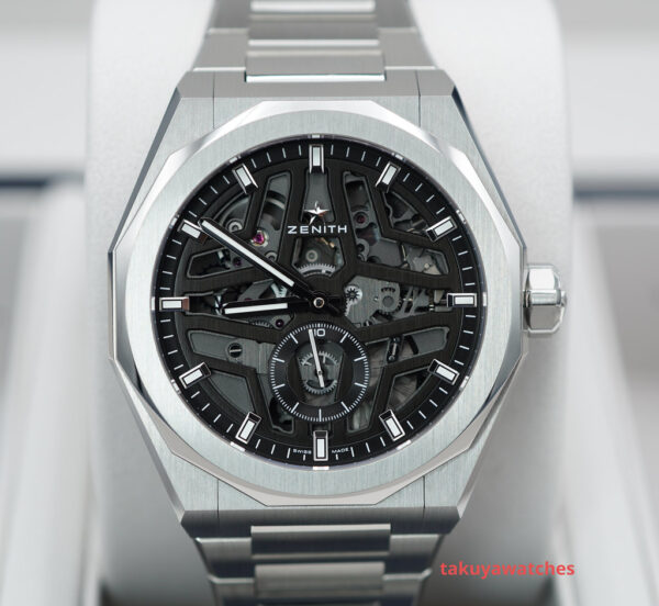 ZENITH Defy SKYLINE SKELETON BLACK DIAL STAINLESS STEEL 2023 COMPLETE SET