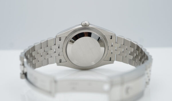 Rolex 126234 DATEJUST 36 FLUTED BEZEL WIMBLEDON DIAL JUBILEE 2023 FULL SET - Image 8