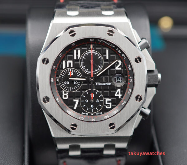 Audemars PIGUET ROYAL OAK OFFSHORE VAMPIRE 26470ST SERVICED WARRANTY FULL SET