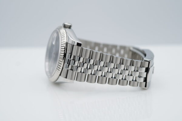 Rolex 126234 DATEJUST 36 FLUTED BEZEL WIMBLEDON DIAL JUBILEE 2023 FULL SET - Image 5