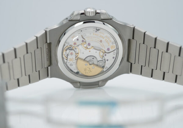 Patek PHILIPPE 5712 STAINLESS STEEL NAUTILUS BLUE DIAL MOONPHASE 2018 FULL SET - Image 9