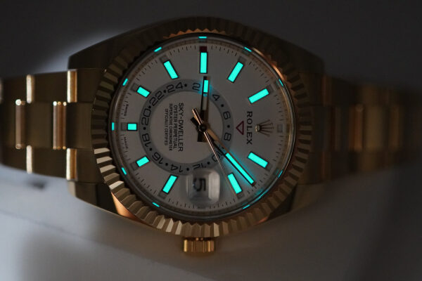 Rolex 326938 SKY-DWELLER 18K YELLOW GOLD WHITE STICK DIAL 2021 FULL SET - Image 11