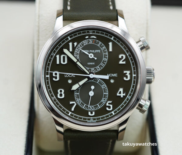 Patek PHILIPPE 5924G WHITE GOLD CALATRAVA PILOT TRAVEL TIME CHRONOGRAPH 2023 MODEL