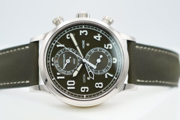 Patek PHILIPPE 5924G WHITE GOLD CALATRAVA PILOT TRAVEL TIME CHRONOGRAPH 2023 MODEL - Image 10
