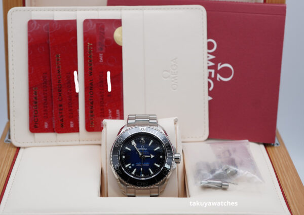 Omega SEAMASTER PLANET OCEAN 6000M ULTRA DEEP BLUE DIAL 2023 WARRANTY FULL SET - Image 2