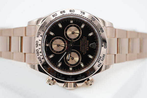 Rolex 116505 COSMOGRAPH DAYTONA 18K ROSE GOLD BLACK DIAL 2020 WARRANTY FULL SET - Image 9