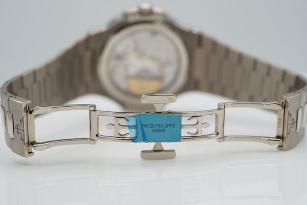 Patek PHILIPPE 5740/1G NAUTILUS PERPETUAL CALENDAR 18K WHITE GOLD BLUE DIAL - Image 8