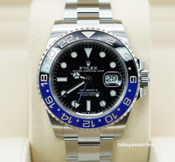 Rolex 126710BLNR GMT MASTER II BLACK BLUE BEZEL NEW MODEL 2021 BOXES PAPERS