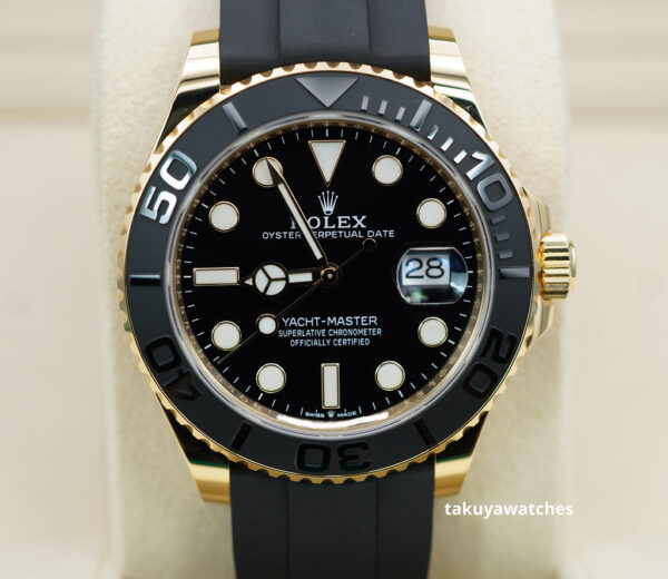 Rolex 226658 YACHTMASTER 18K YELLOW GOLD OYSTERFLEX 42MM 2023 FULL SET