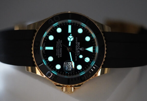 Rolex 226658 YACHTMASTER 18K YELLOW GOLD OYSTERFLEX 42MM 2023 FULL SET - Image 11