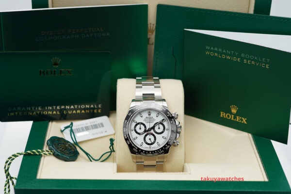 Rolex 116500LN COSMOGRAPH DAYTONA CERAMIC WHITE DIAL 2023 COMPLETE SET - Image 2