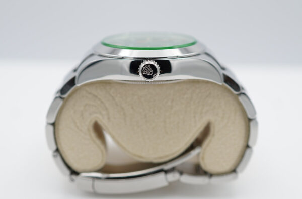 Rolex 116400GV MILGAUSS GREEN CRYSTAL BLACK DIAL 2021 WARRANTY FULL SET - Image 3