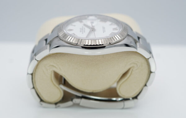 Rolex 126334 DATEJUST 41 FLUTED BEZEL WHITE ROMAN DIAL OYSTER 2021 FULL SET - Image 4
