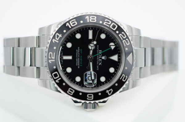 Rolex 116710LN GMT MASTER II STEEL BLACK CERAMIC BEZEL RSC SERVICED FULL SET - Image 9