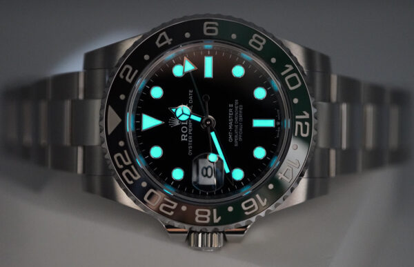 Rolex 126720VTNR GMT MASTER 2 LEFTY SPRITE GREEN BLACK BEZEL OYSTER FULL SET - Image 11