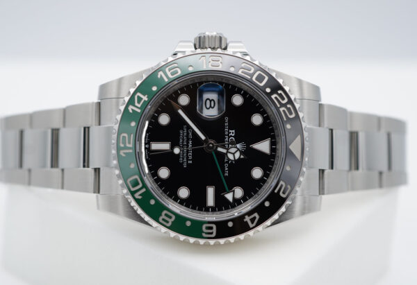 Rolex 126720VTNR GMT MASTER 2 LEFTY SPRITE GREEN BLACK BEZEL OYSTER FULL SET - Image 9