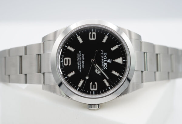 Rolex 214270 EXPLORER I FULL LUME DIAL 39MM 2020 WARRANTY COMPLETE SET - Image 9