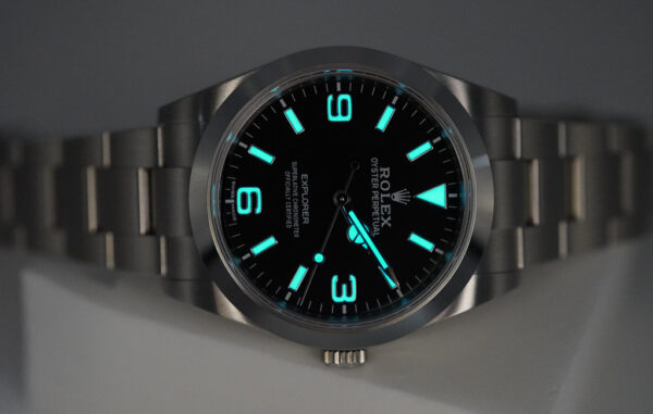 Rolex 214270 EXPLORER I FULL LUME DIAL 39MM 2020 WARRANTY COMPLETE SET - Image 11