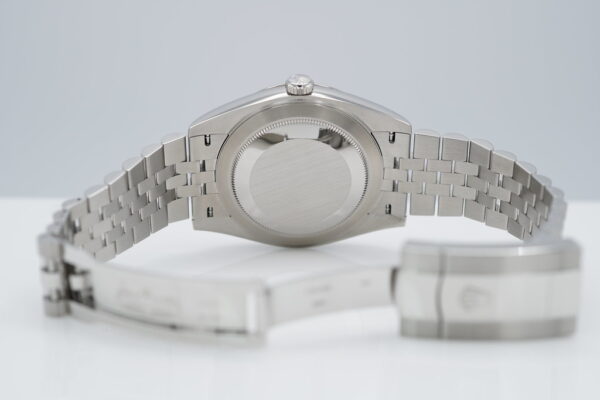 Rolex 126334 DATEJUST 41 FLUTED BEZEL BLUE STICK DIAL JUBILEE 2021 COMPLETE SET - Image 8