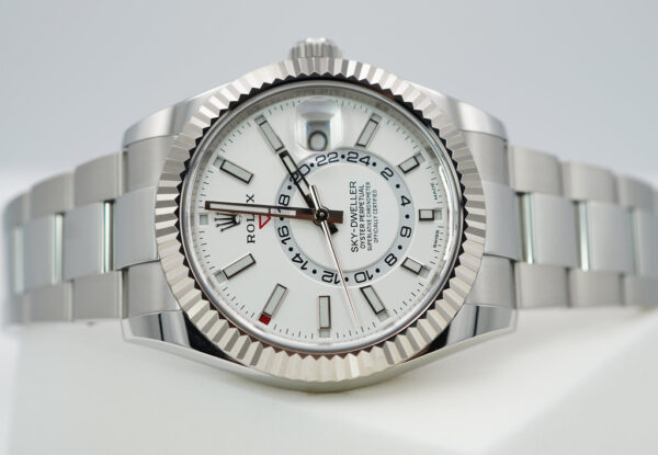 Rolex 326934 SKY-DWELLER WHITE DIAL OYSTER BRACELET 2023 WARRANTY FULL SET - Image 10