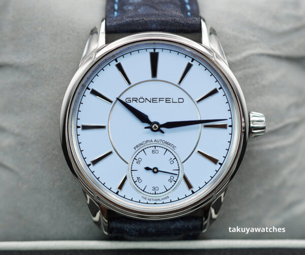 Gronefeld PRINCIPIA 1941 AUTOMATIC LIGHT BLUE DIAL STAINLESS STEEL COMPLETE SET