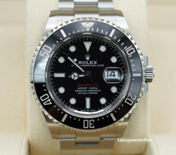 Rolex 126600 SEA-DWELLER 43MM CYCLOPS RED TEXT WARRANTY COMPLETE SET