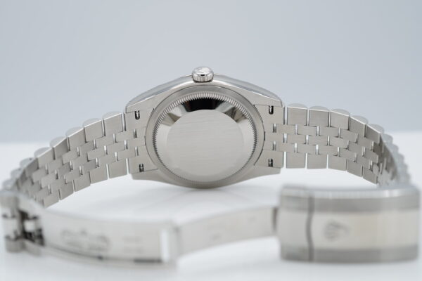 Rolex 126234 DATEJUST 36 FLUTED BEZEL MINT GREEN DIAL JUBILEE BAND 2022 FULL SET - Image 8