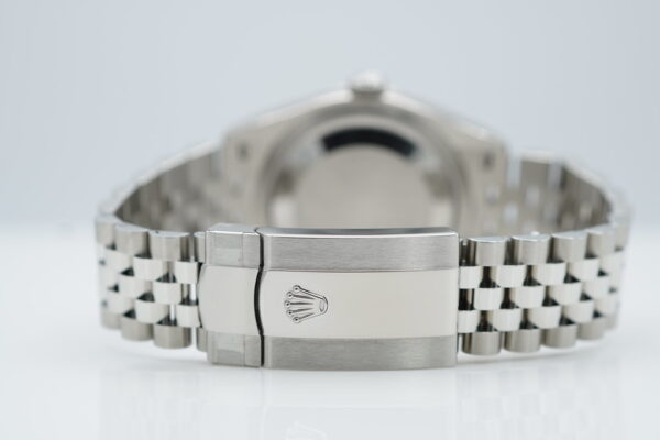 Rolex 126234 DATEJUST 36 FLUTED BEZEL MINT GREEN DIAL JUBILEE BAND 2022 FULL SET - Image 7