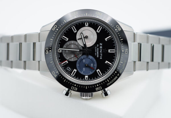 BRAND NEW ZENITH CHRONOMASTER SPORT EL PRIMERO Caliber 3600 BLACK DIAL BRACELET 2023 FULL SET - Image 9