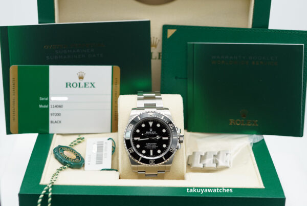 Rolex 114060 SUBMARINER NO DATE CERAMIC BEZEL 40MM 2020 WARRANTY FULL SET - Image 2