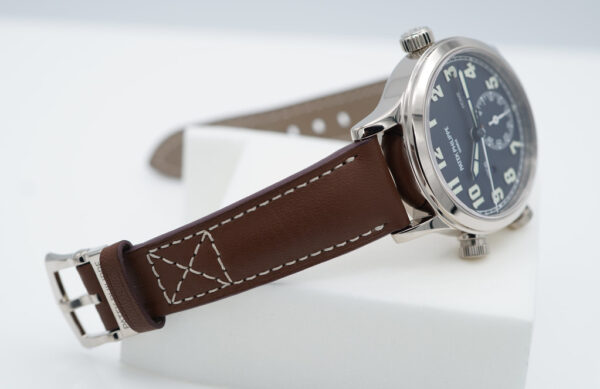 Patek PHILIPPE 7234G WHITE GOLD CALATRAVA PILOT TRAVEL TIME BLUE DIAL FULL SET - Image 6