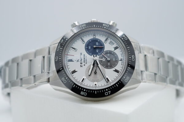 BRAND NEW ZENITH CHRONOMASTER SPORT EL PRIMERO Caliber 3600 WHITE DIAL BRACELET 2023 FULL SET - Image 10