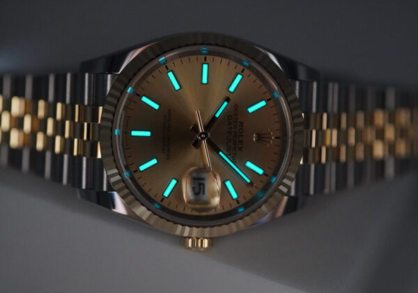 Rolex 126233 DATEJUST 36 YELLOW GOLD STEEL CHAMPAGNE DIAL JUBILEE BAND 2023 - Image 11