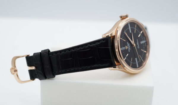 MINT Rolex 50505 CELLINI TIME 18K EVEROSE GOLD BLACK DIAL 2021 WARRANTY FULL SET - Image 6
