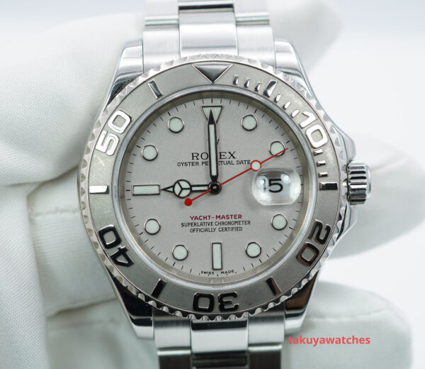 Rolex 16622 YACHTMASTER PLATINUM DIAL 40MM F SERIAL FULL SET