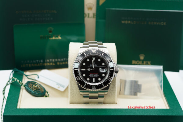 Rolex 126600 SEA-DWELLER 43MM CYCLOPS RED TEXT 2021 WARRANTY FULL SET - Image 2