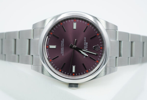 Rolex 114300 OYSTER PERPETUAL RED GRAPE DIAL 39MM COMPLETE SET - Image 9