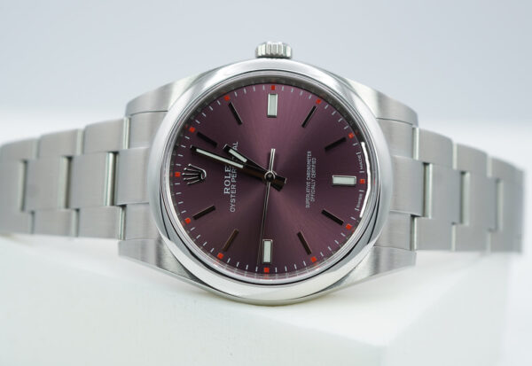 Rolex 114300 OYSTER PERPETUAL RED GRAPE DIAL 39MM COMPLETE SET - Image 10