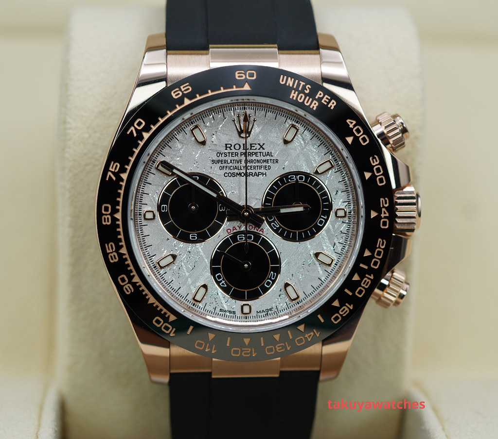 Rolex 116515LN DAYTONA 18K ROSE GOLD METEORITE DIAL OYSTERFLEX 2022 ...