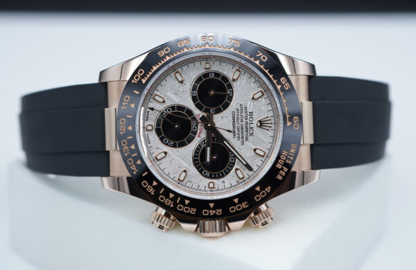 Rolex 116515LN DAYTONA 18K ROSE GOLD METEORITE DIAL OYSTERFLEX 2022 FULL SET - Image 9